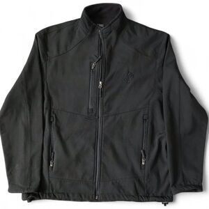 Renegade x Warner Bros Black Softshell Jacket | Men’s Large | Full Zip WB Logo